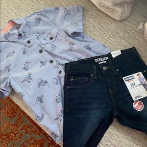 Boys Denizen slim fit jeans. New with tags .